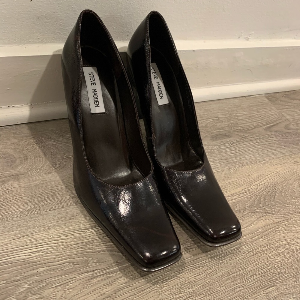 Steve Madden Elektraa Leather Heels Size 10 NWOT